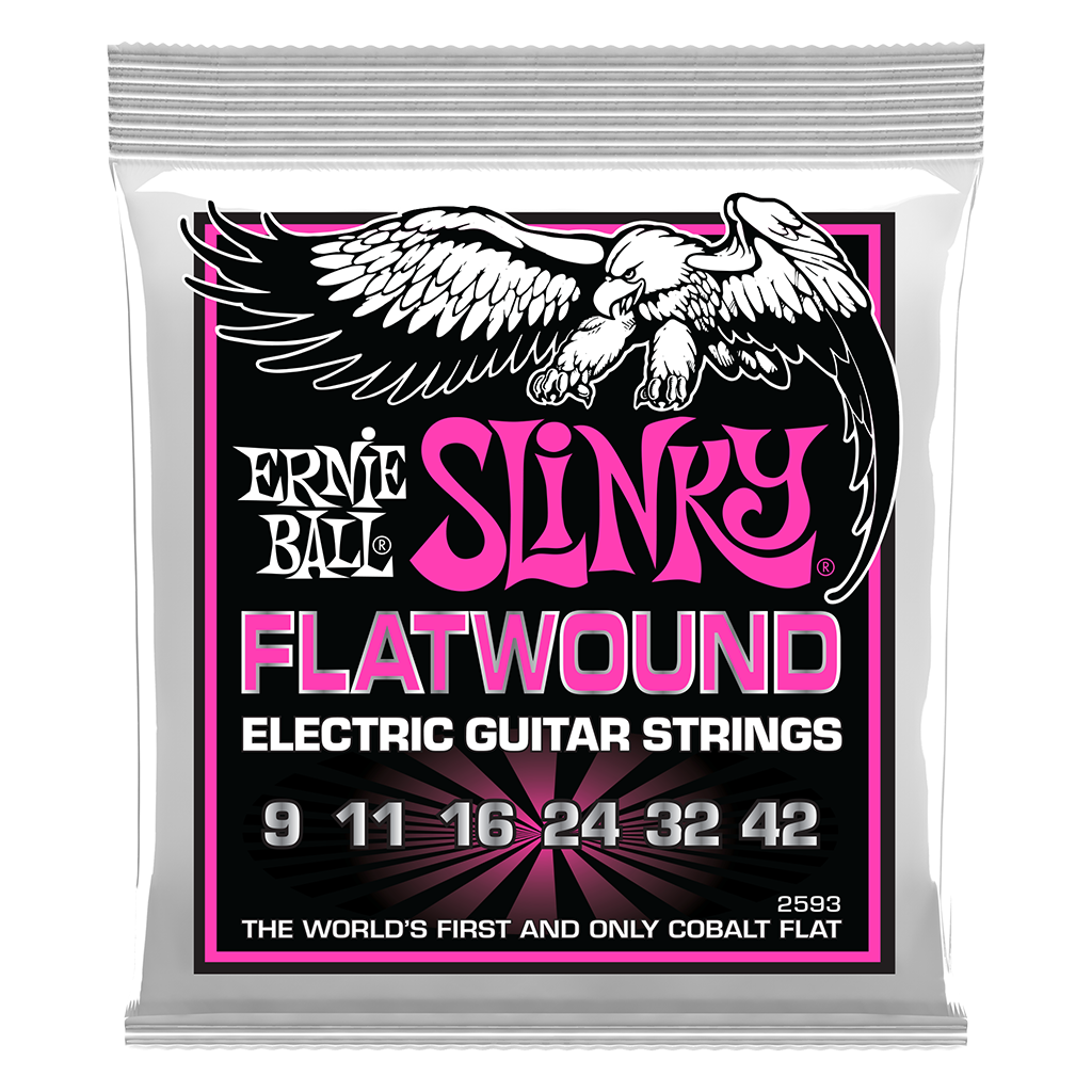 Ernie Ball Super Slinky Cobalt  Flatwound Electric Guitar Strings 9 - 42