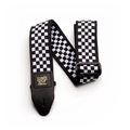 Ernie Ball Black & White Checkered Jacquard Guitar Strap
