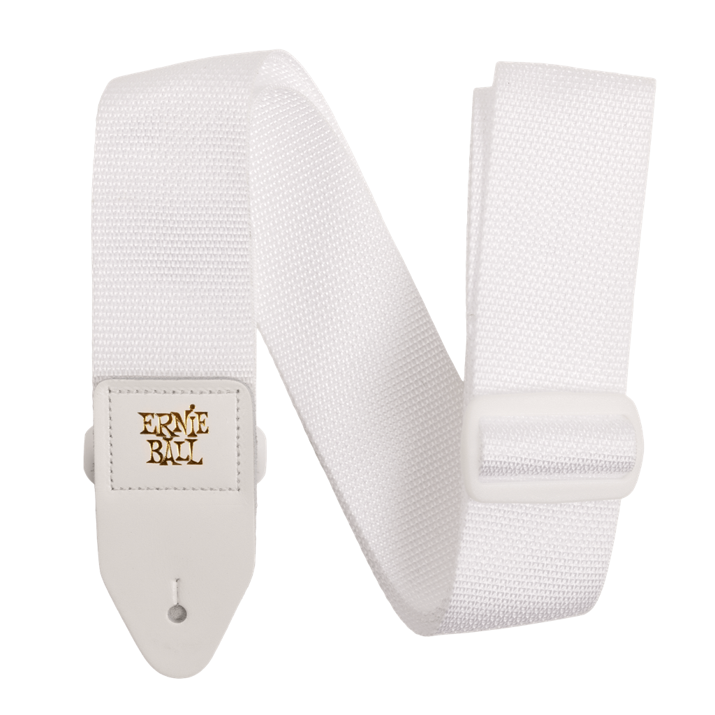 Ernie Ball PolyPro White & White Guitar Strap