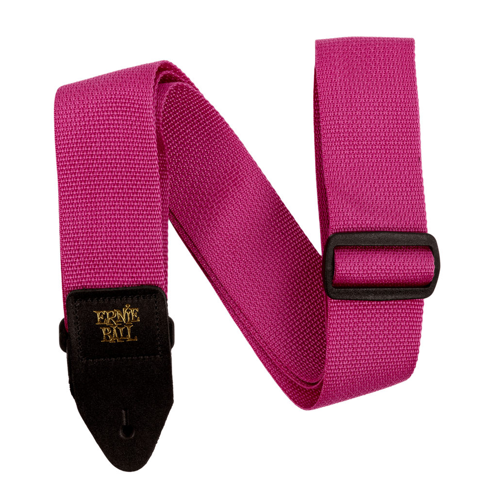 Ernie Ball PolyPro Raspberry Guitar Strap