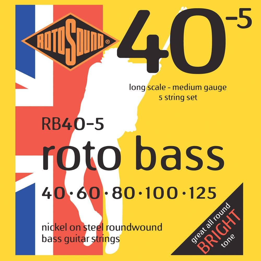Rotosound RB40-5 Rotobass 40-125 Bass Guitar Strings Set - 5 String