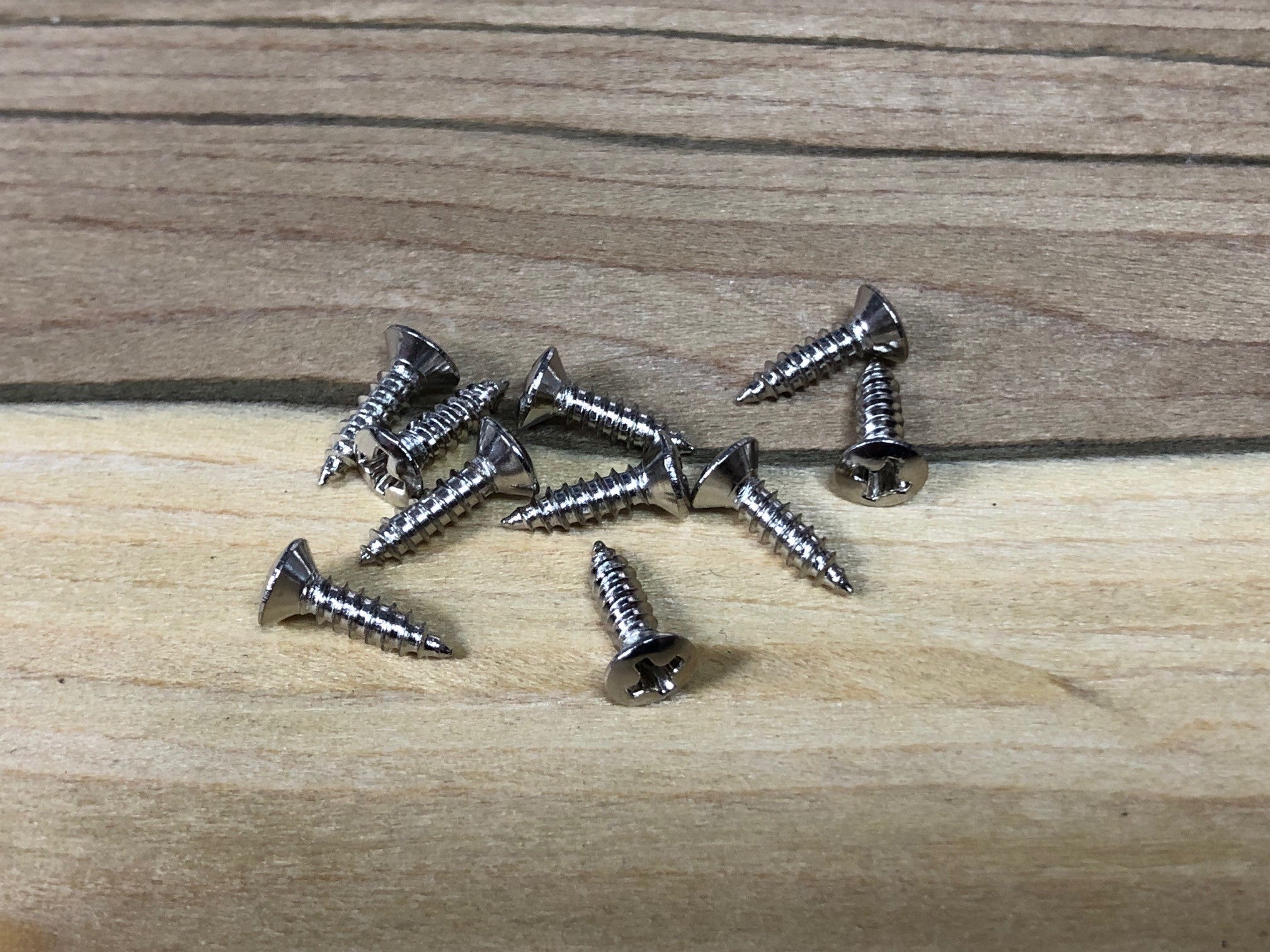 Scratch Plate / Pickguard Screws - Nickel - Pack of 10