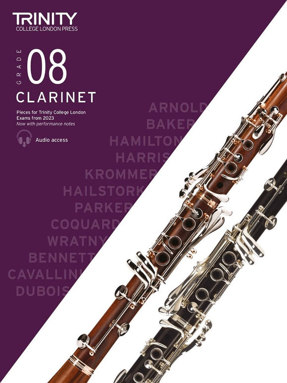 Trinity Clarinet Exam Pieces From 2023  - Grade 8