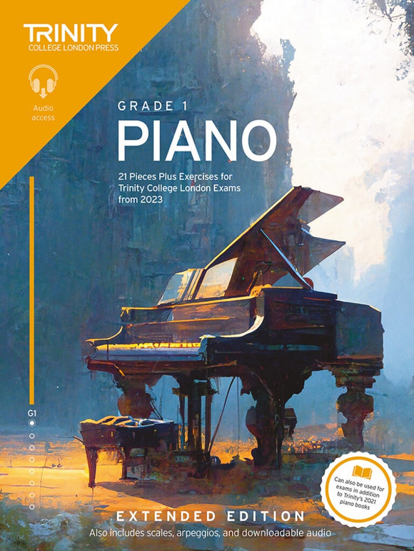 Trinity Piano Exam Pieces Plus Exercises From 2023 - Grade 1 (Extended Edition)