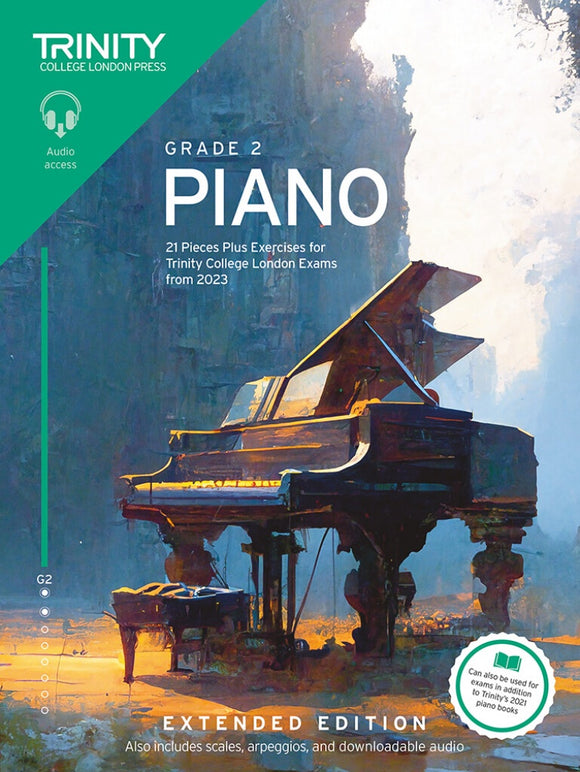 Trinity Piano Exam Pieces Plus Exercises From 2023 - Grade 2 (Extended Edition)