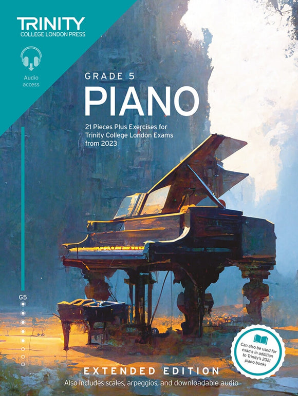 Trinity Piano Exam Pieces Plus Exercises From 2023 - Grade 5 (Extended Edition)