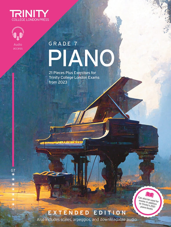 Trinity Piano Exam Pieces Plus Exercises From 2023 - Grade 7 (Extended Edition)
