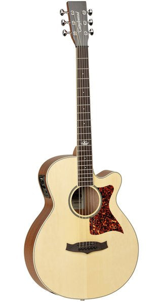 Tanglewood Premier (T45-LTD) Solid Top Super Folk Electric Acoustic Guitar - Natural