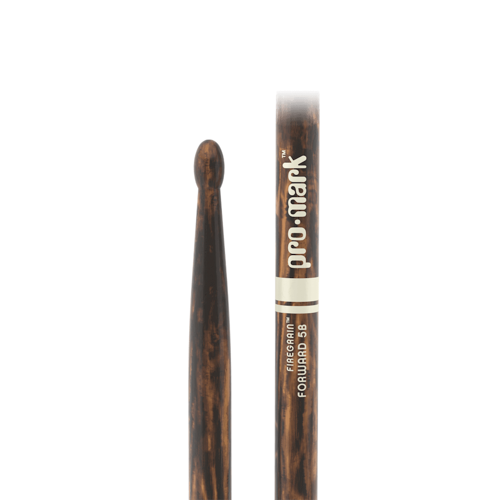 ProMark Classic Forward 5B FireGrain Hickory Drumstick - Oval Wood Tip