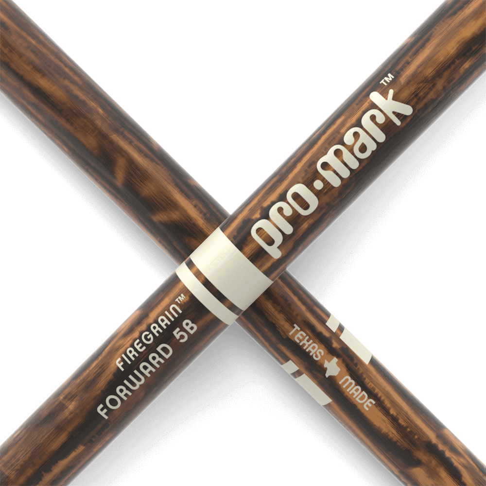 ProMark Classic Forward 5B FireGrain Hickory Drumstick - Oval Wood Tip