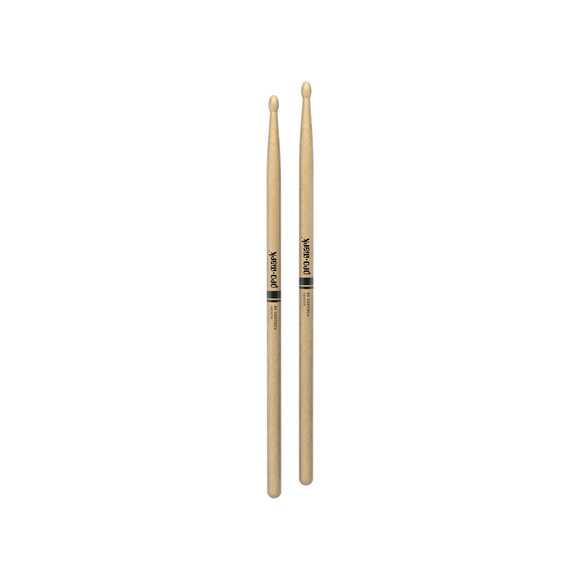 ProMark (TX5BW) Classic Forward 5B Hickory Drumsticks - Oval Wood Tip