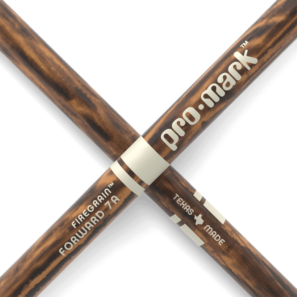 ProMark TX7AW-FG Classic Forward 7A FireGrain Hickory Drumstick - Oval Wood Tip