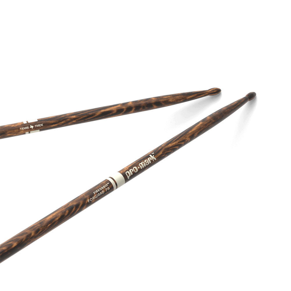 ProMark TX7AW-FG Classic Forward 7A FireGrain Hickory Drumstick - Oval Wood Tip