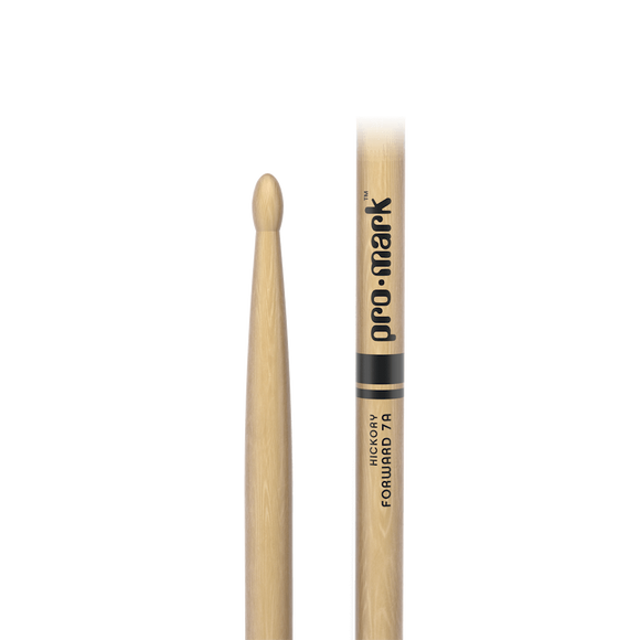 ProMark (TX7AW) Classic Forward 7A Hickory Drumstick - Oval Wood Tip
