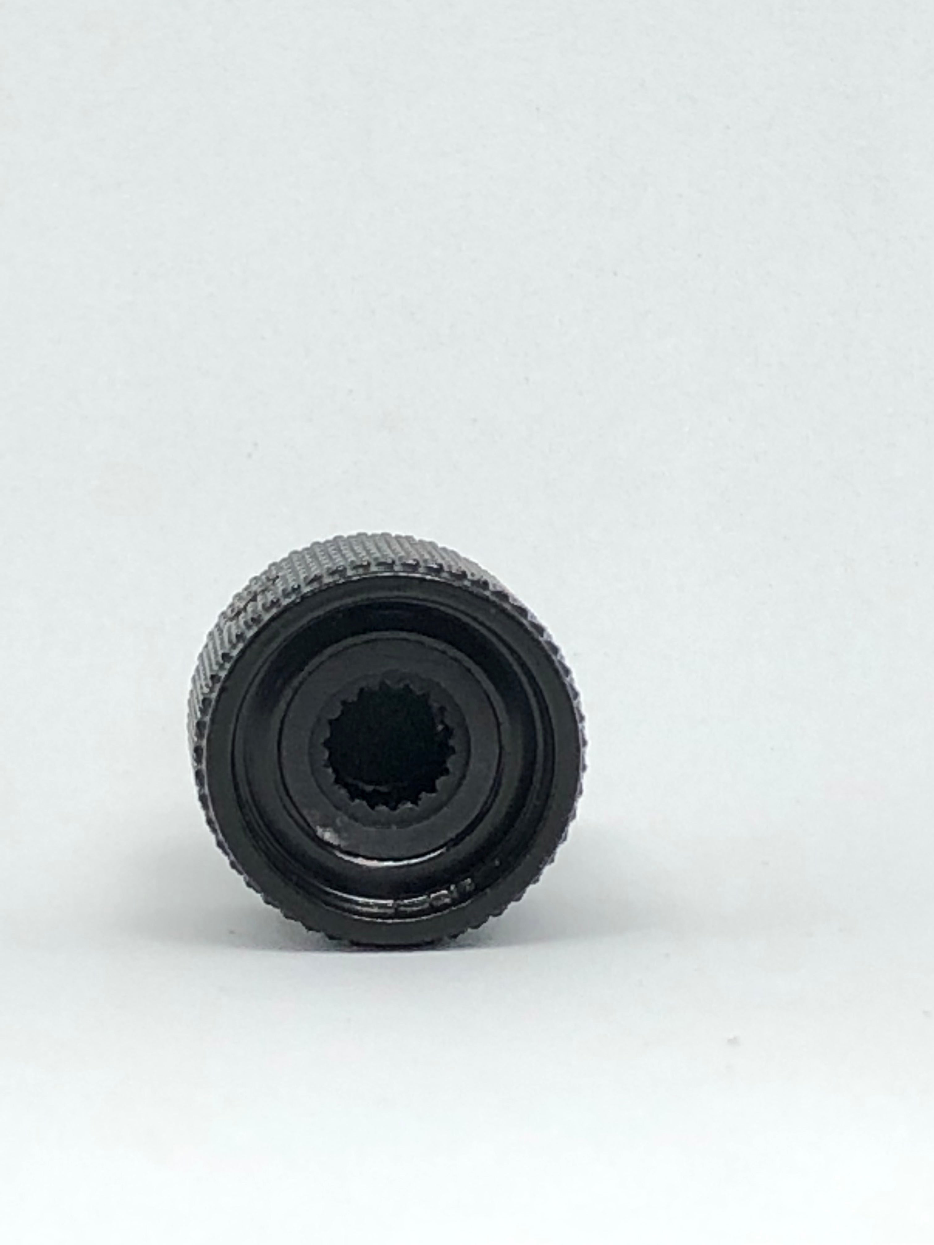 Black Dome Top Metal Guitar Control Knob